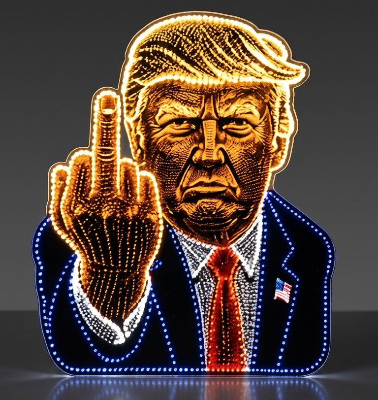 Trump LED Glowing Middle Finger Display