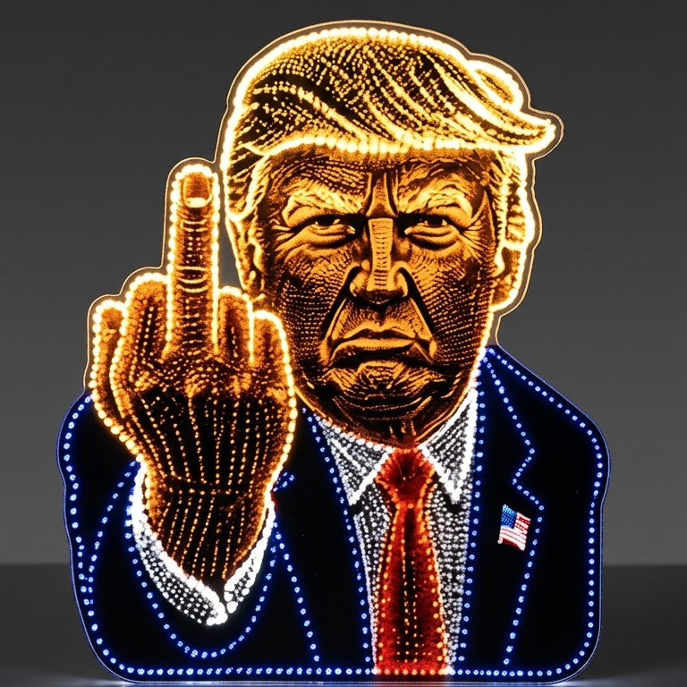 Trump LED Middle Finger
